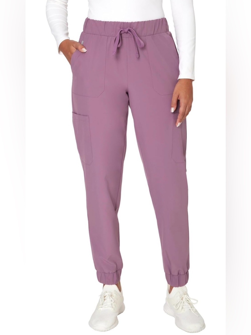 Hanes Women’s Scrubs Drawstring Jogger Pants - Mauve